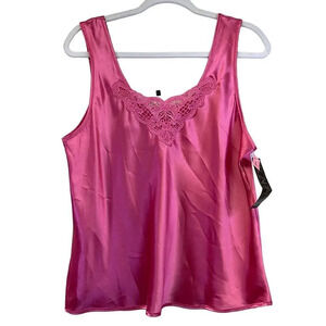 Escapades Womens L Fuscia Cami Tank Top